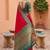Pink color soft silk fabric  woven designer ethnic ceremonial saree