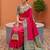 Pink color soft silk fabric  woven designer ethnic ceremonial saree