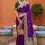 Violet color soft silk fabric  woven designer ethnic ceremonial saree