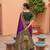 Violet color soft silk fabric  woven designer ethnic ceremonial saree