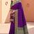 Violet color soft silk fabric  woven designer ethnic ceremonial saree