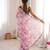 Pink color beautiful floral print designer ethnic saree