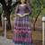 Printed chanderi cotton gown