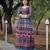 Printed chanderi cotton gown