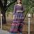 Printed chanderi cotton gown