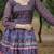 Printed chanderi cotton gown