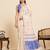Beige color linen silk beautiful sophisticated ethnic saree