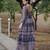 Printed chanderi cotton gown