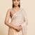 Beige color linen silk beautiful sophisticated ethnic saree