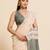 Beige color linen silk beautiful sophisticated ethnic saree