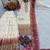 Brown&white georgette readymade suit with embroidery & sequence work