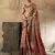 Peach soft silk fabric woven designer zari work ethnic partywear saree