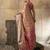 Peach soft silk fabric woven designer zari work ethnic partywear saree
