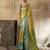 Yellow soft silk fabric woven designer zari work ethnic partywear saree