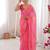 Pink color beautiful bandhej designer partywear georgette ceremonial saree