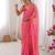 Pink color beautiful bandhej designer partywear georgette ceremonial saree