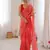 Red color beautiful bandhej designer partywear georgette ceremonial saree