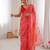 Red color beautiful bandhej designer partywear georgette ceremonial saree