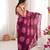 Wine color faux georgette bandhani printed traditional festive saree