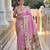 Baby pink color paithani silk woven meenakari jacquard saree