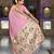 Baby pink color paithani silk woven meenakari jacquard saree