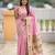 Baby pink color paithani silk woven meenakari jacquard saree