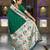 Green color paithani silk woven meenakari jacquard saree