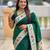 Green color paithani silk woven meenakari jacquard saree
