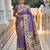 Lavender color paithani silk woven meenakari jacquard saree