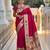 Pink color paithani silk woven meenakari jacquard saree