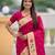 Pink color paithani silk woven meenakari jacquard saree
