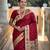 Red color paithani silk woven meenakari jacquard saree