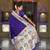 Violet color paithani silk woven meenakari jacquard saree