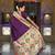 Wine color paithani silk woven meenakari jacquard saree