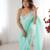 Green color designer padding colors arco border fancy girlie saree