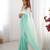Green color designer padding colors arco border fancy girlie saree