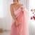 Pink color designer padding colors arco border fancy girlie saree