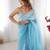 Sky blue color designer padding colors arco border fancy girlie saree