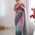 Wine-grey color designer padding colors arco border fancy girlie saree