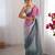 Wine-grey color designer padding colors arco border fancy girlie saree