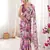 Purple summer special chinon printed saree