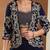 women's vichitra silk three-piece set with jacket and embroidered choli