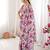 Purple color beautiful summer special chinon fabric printed saree
