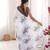 White color beautiful summer special chinon fabric printed saree