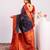 Blue color beautiful ethnic woven designer tissue silk saree