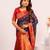 Blue color beautiful ethnic woven designer tissue silk saree