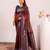 Coffee color beautiful ethnic woven designer tissue silk saree
