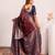 Coffee color beautiful ethnic woven designer tissue silk saree