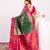 Green color beautiful ethnic woven designer tissue silk saree