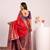 Red color beautiful ethnic woven designer tissue silk saree